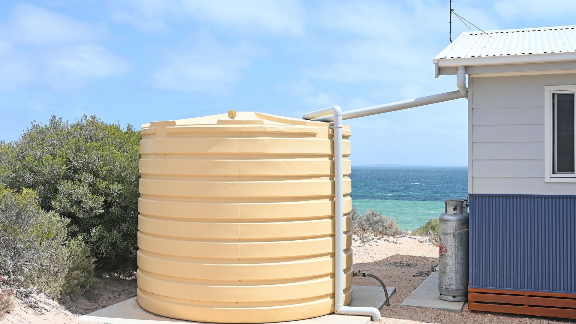 modern family home with smart water monitoring system