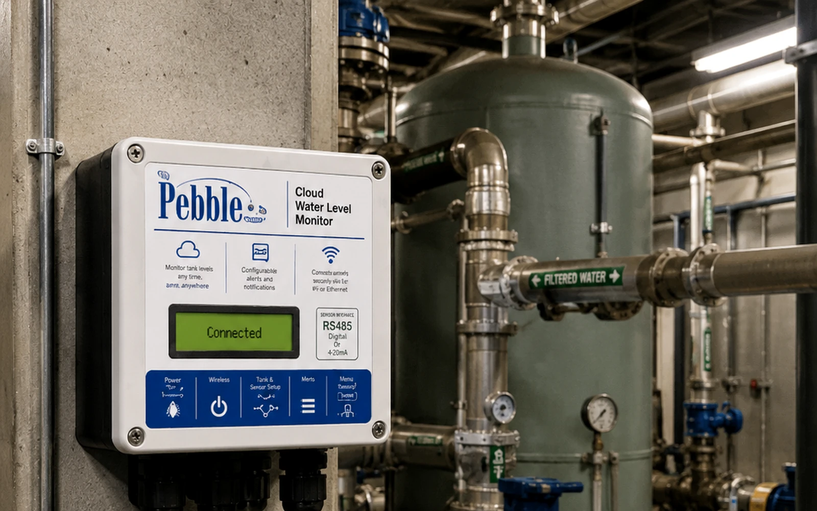 Selected non-hazardous process and utility tanks with piping and monitoring