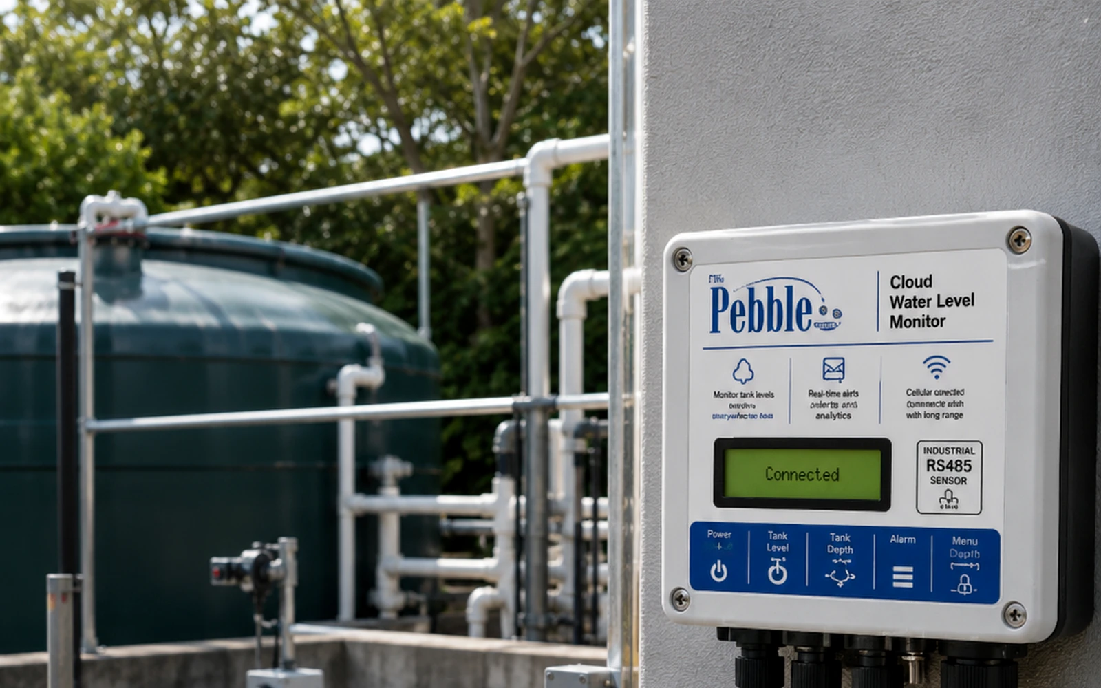 Holding-tank level monitoring and sanitation pump-out service planning